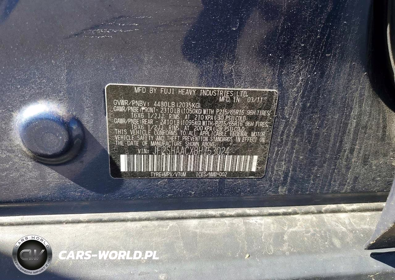 2011 Subaru Forester 2.5X VIN:JF2SHAACXBH753024 - 13