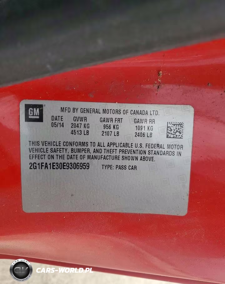 2014 Chevrolet Camaro Ls VIN:2G1FA1E30E9306959 - 12