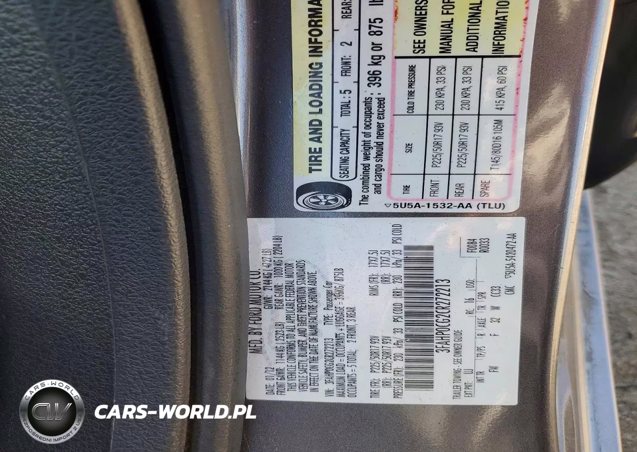 2012 Ford Fusion Sel VIN:3FAHP0CG2CR272213 - 12