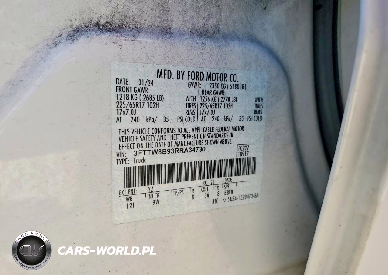 2024 Ford Maverick Xl VIN:3FTTW8B93RRA34730 - 12