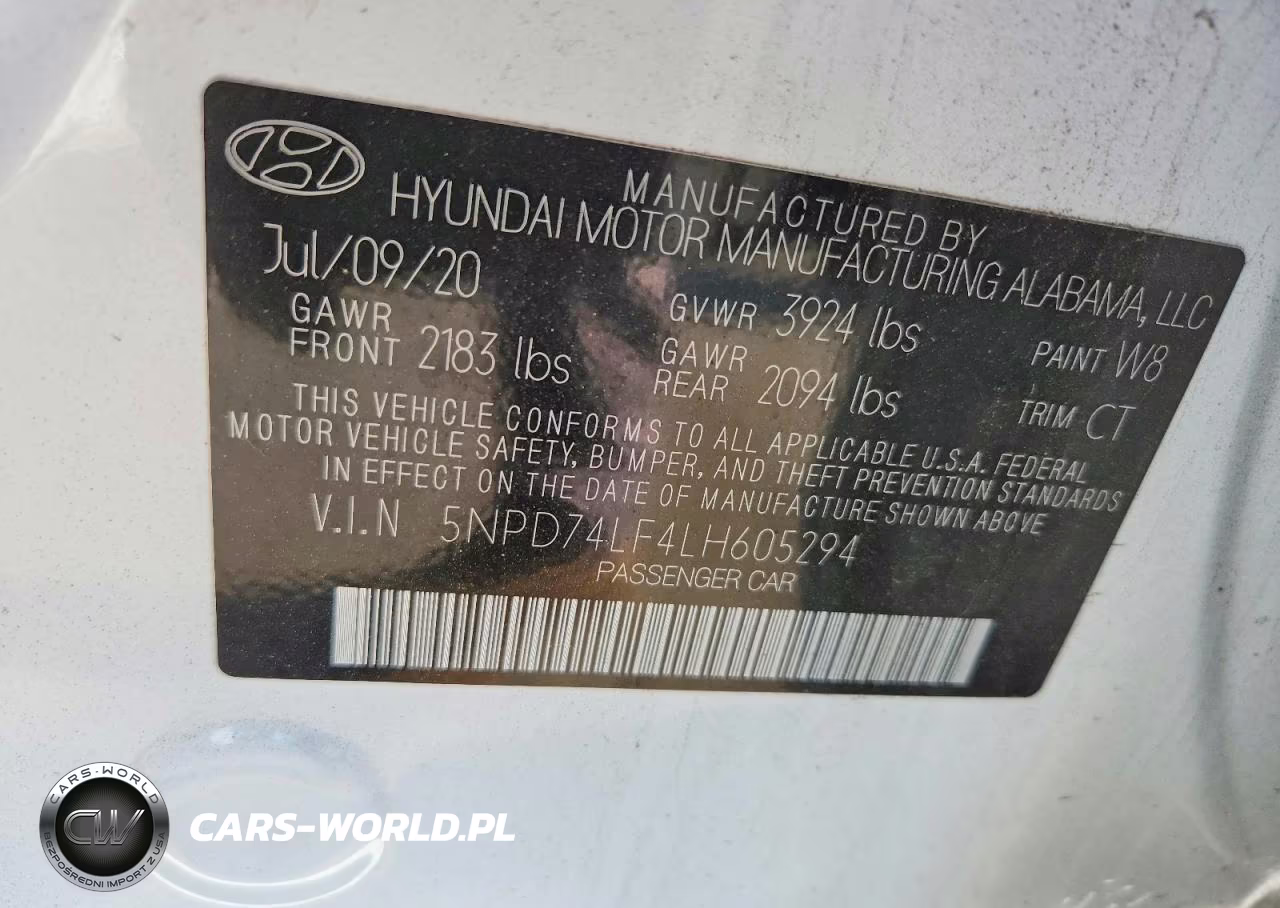 2020 Hyundai Elantra Se VIN:5NPD74LF4LH605294 - 12