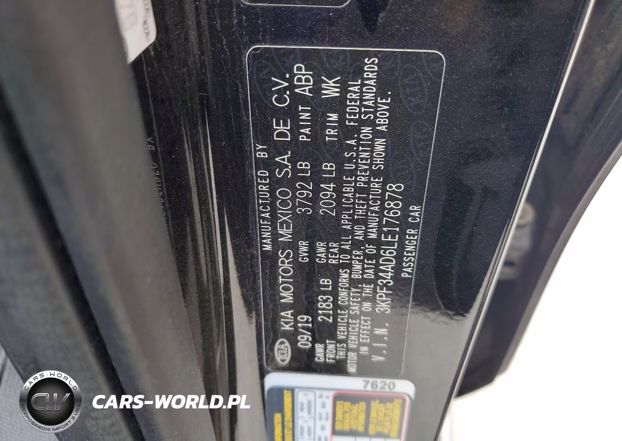 2020 Kia Forte Gt Line VIN:3KPF34AD6LE176878 - 12