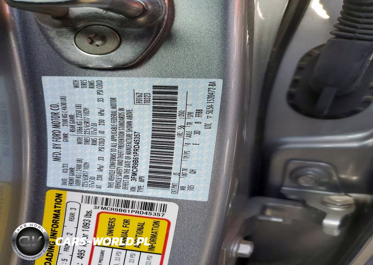 2023 Ford Bronco Sport Big Bend VIN:3FMCR9B61PRD45357 - 13