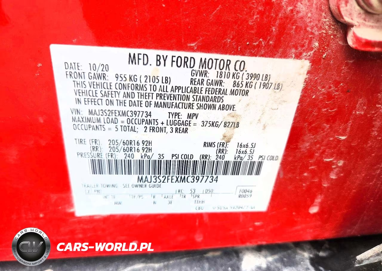 2021 Ford Ecosport VIN:MAJ3S2FEXMC397734 - 13