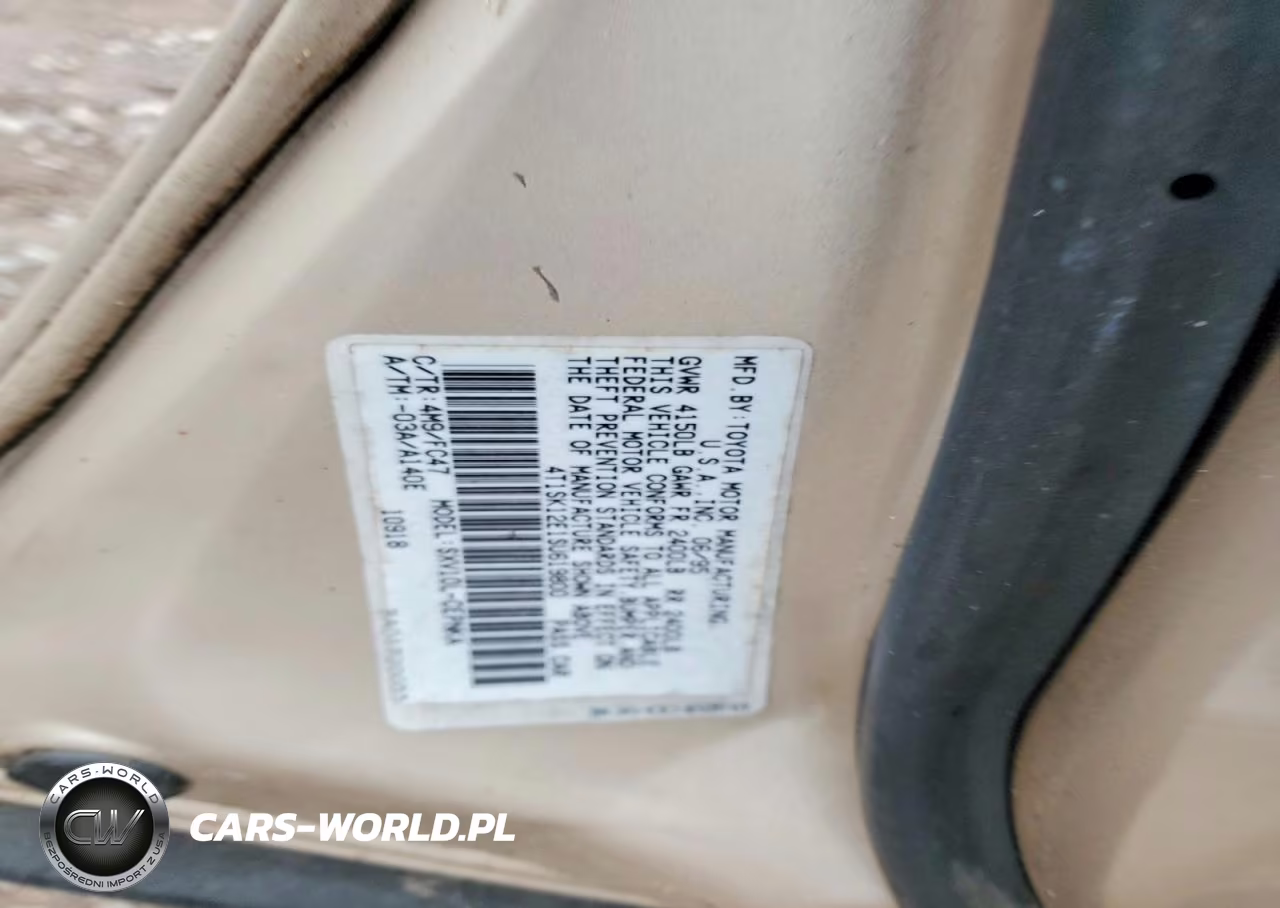 1995 Toyota Camry Le VIN:4T1SK12E1SU619800 - 12
