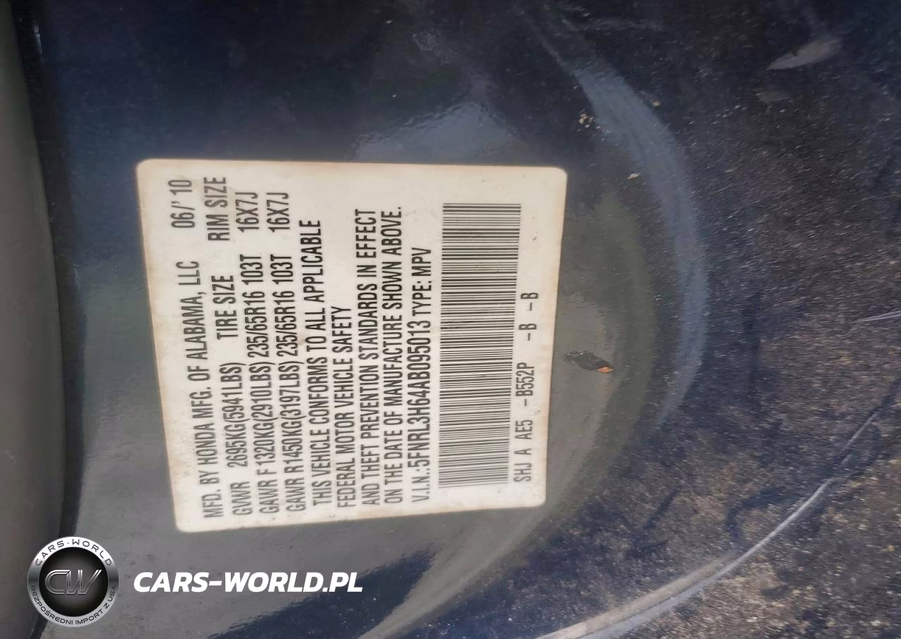 2010 Honda Odyssey Exl VIN:5FNRL3H64AB095013 - 14