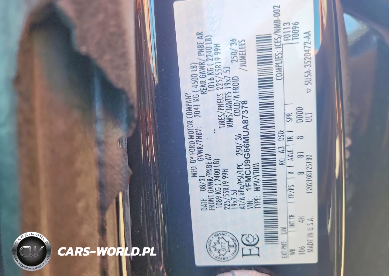 2021 Ford Escape Se VIN:1FMCU9G66MUA87378 - 13