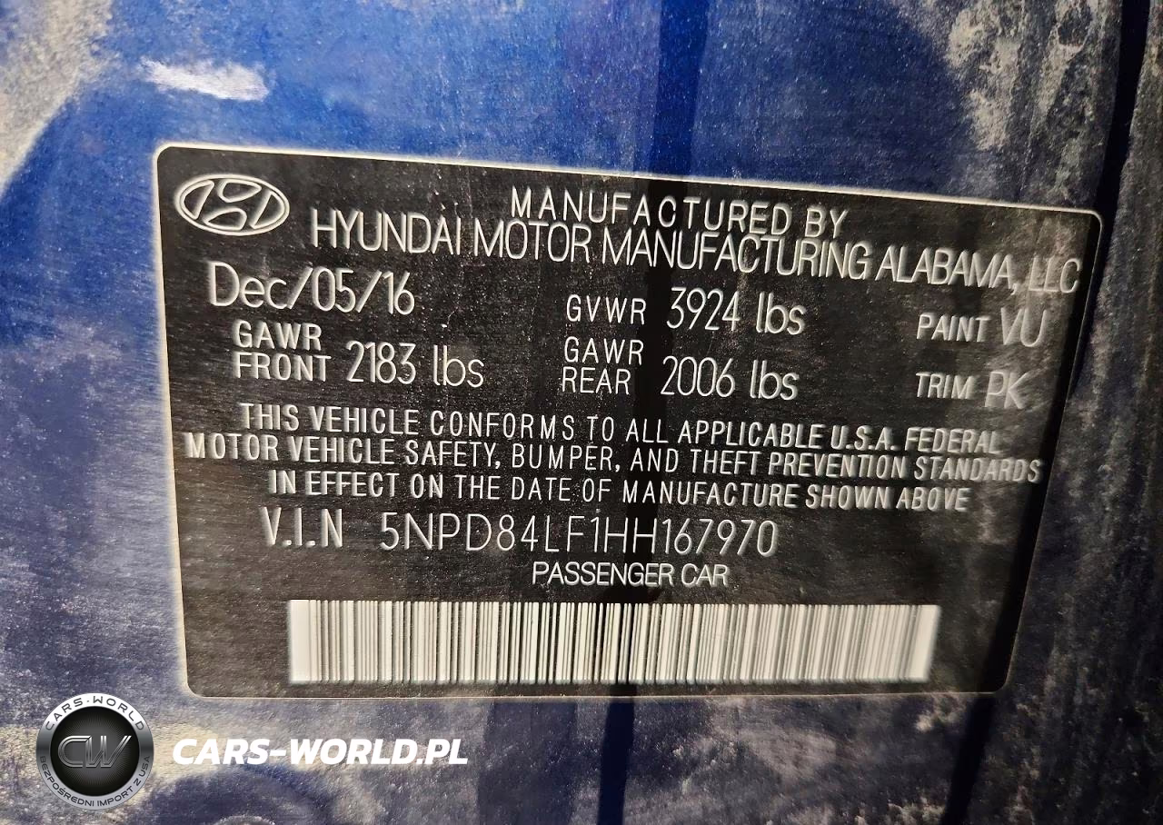 2017 Hyundai Elantra Se VIN:5NPD84LF1HH167970 - 13