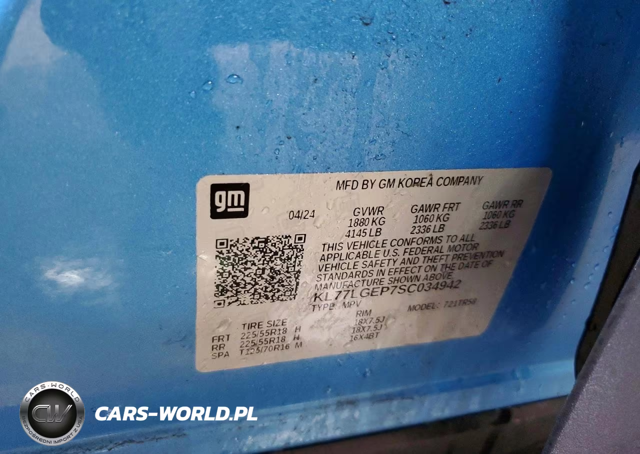 2025 Chevrolet Trax 1Rs VIN:KL77LGEP7SC034942 - 12