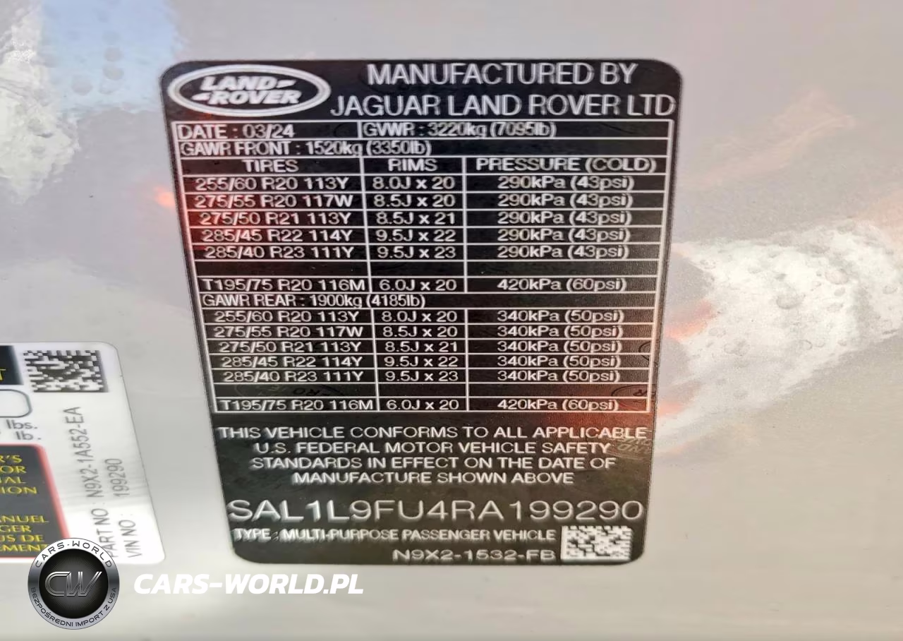 2024 Land Rover Range Rover Sport Dynamic Se VIN:SAL1L9FU4RA199290 - 13