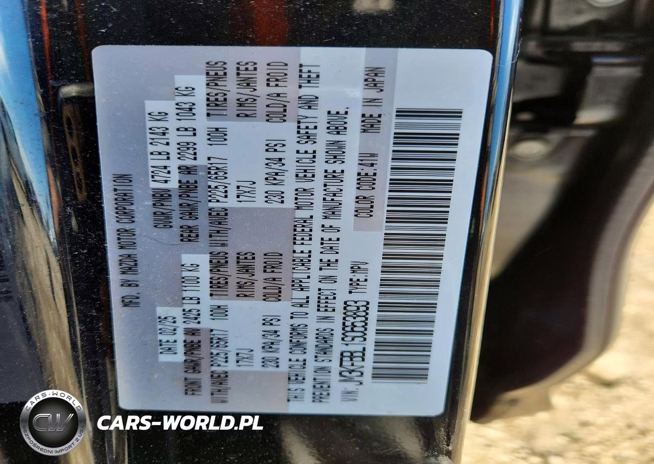 2025 Mazda Cx-5 Select VIN:JM3KFBBL1S0653893 - 13