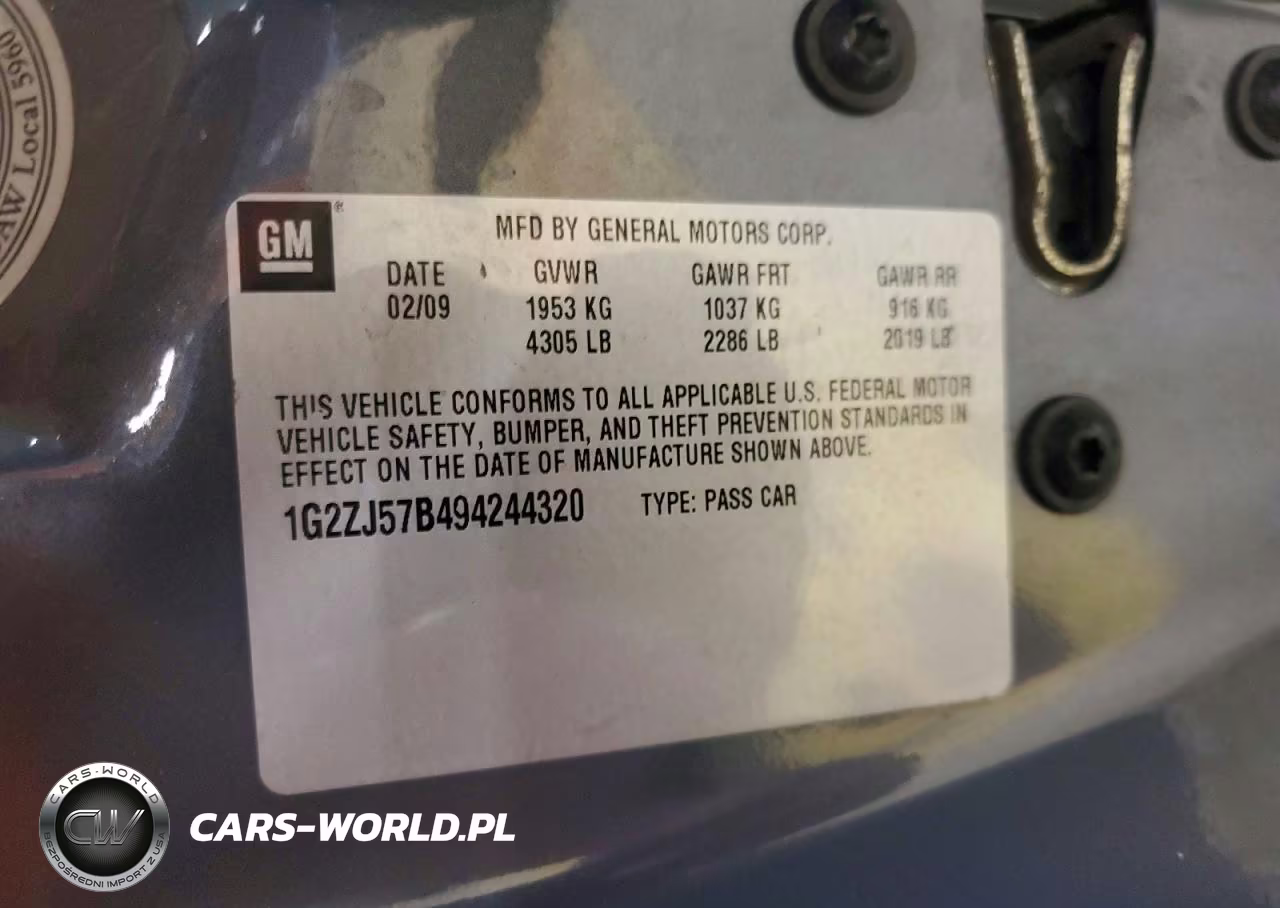 2009 Pontiac G6 VIN:1G2ZJ57B494244320 - 12