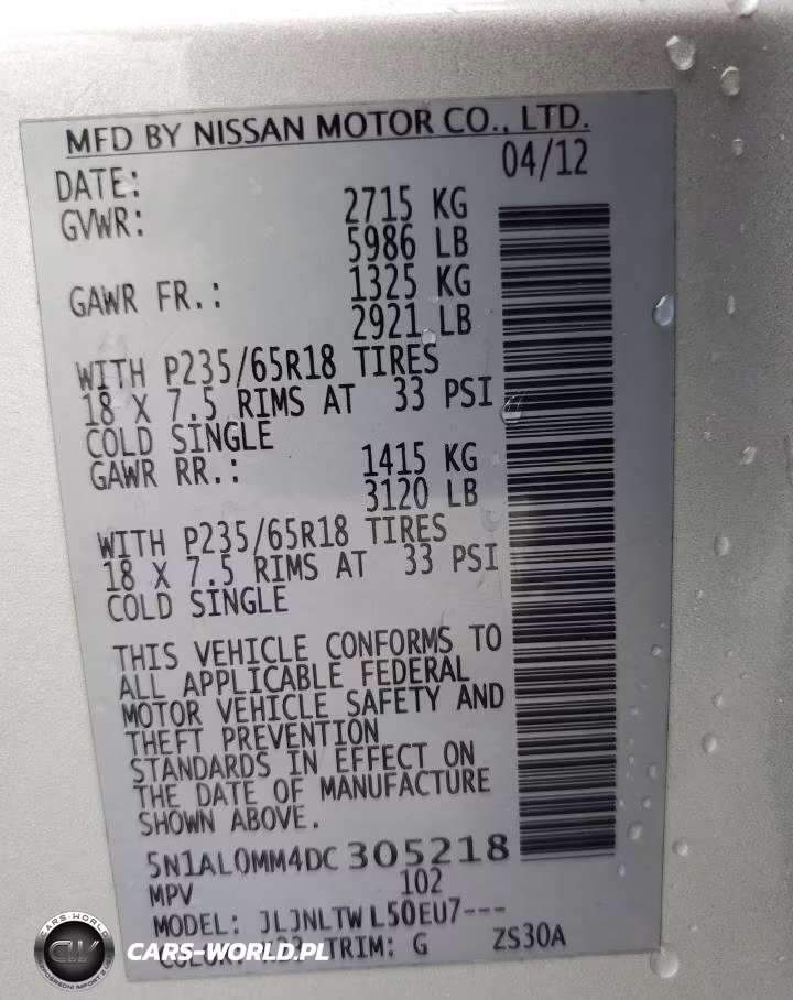 2013 Infiniti Jx35 VIN:5N1AL0MM4DC305218 - 13