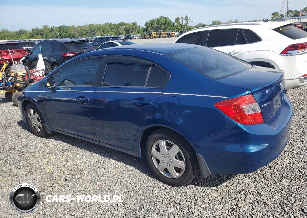 2012 Honda Civic Lx VIN:19XFB2F5XCE051360 - 2