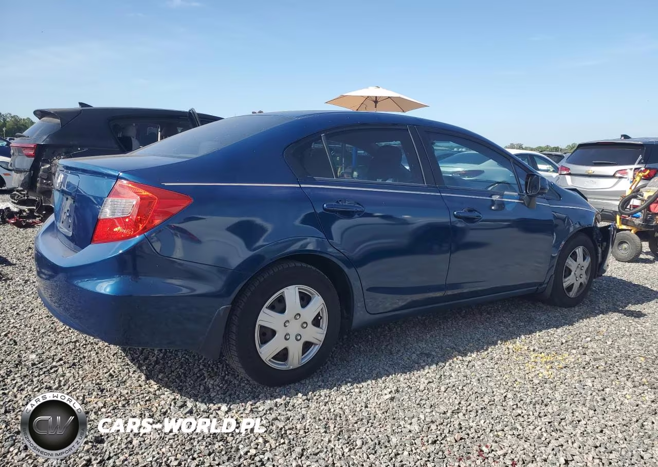 2012 Honda Civic Lx VIN:19XFB2F5XCE051360 - 3