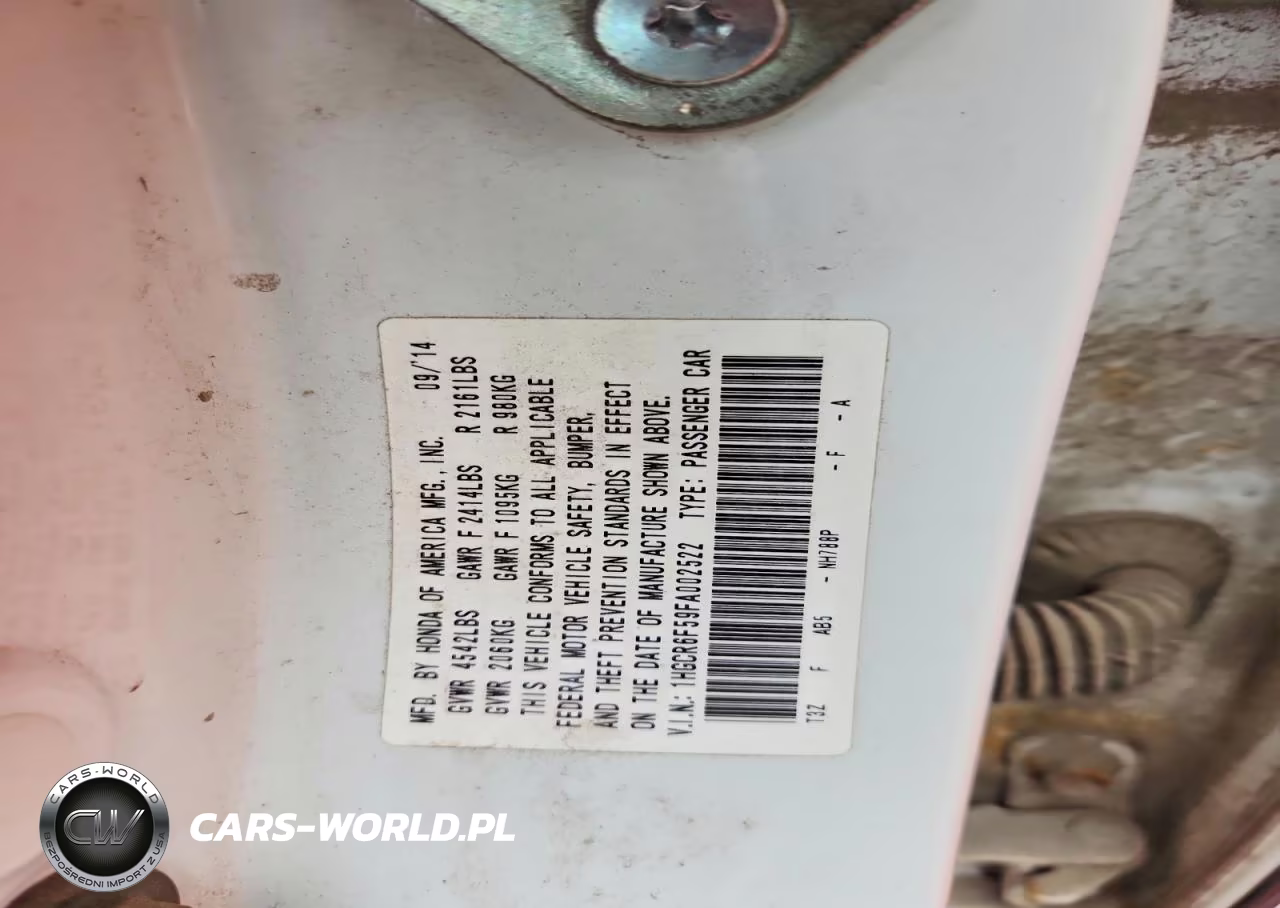 2015 Honda Accord Hybrid Exl VIN:1HGCR6F59FA002522 - 12