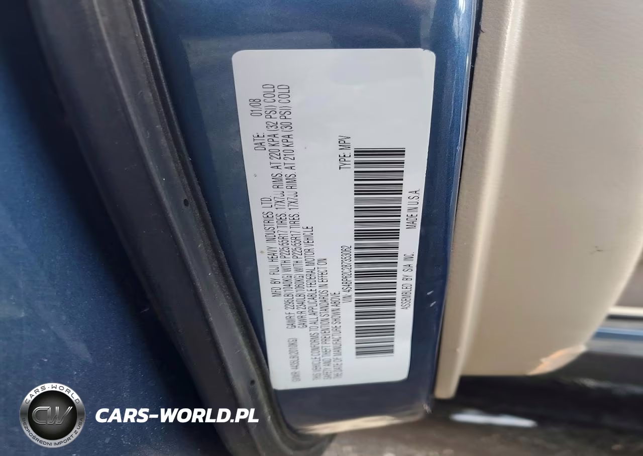 2008 Suba Outback 2. VIN:4S4BP62C287353062 - 12