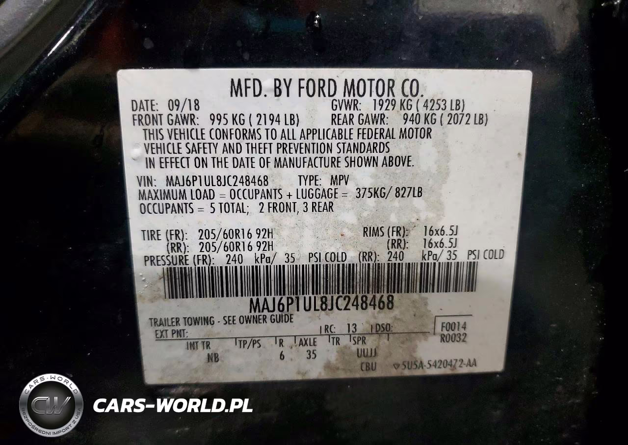 2018 Ford Ecosport Se VIN:MAJ6P1UL8JC248468 - 12