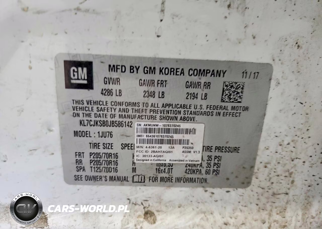 2018 Chevrolet Trax Ls VIN:KL7CJKSB0JB586142 - 13