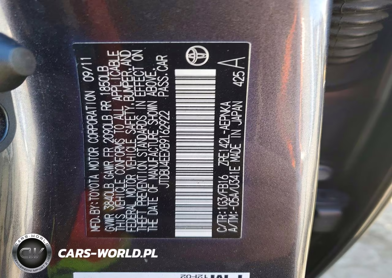 2011 Toyota Corolla Le VIN:JTDBU4EEXB9162922 - 13