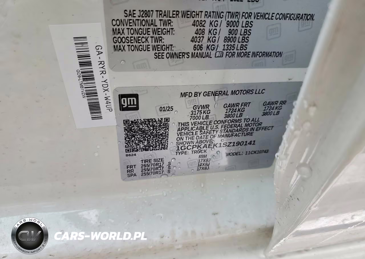 2025 Chevrolet Silverado K1500 VIN:1GCPKAEK1SZ190141 - 12