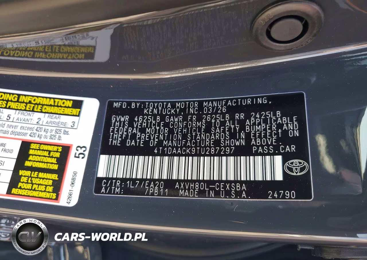2026 Toyota Camry VIN:4T1DAACK9TU287297 - 12