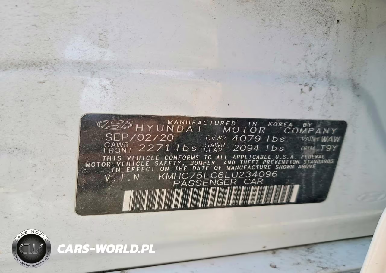 2020 Hyundai Ioniq Se VIN:KMHC75LC6LU234096 - 12