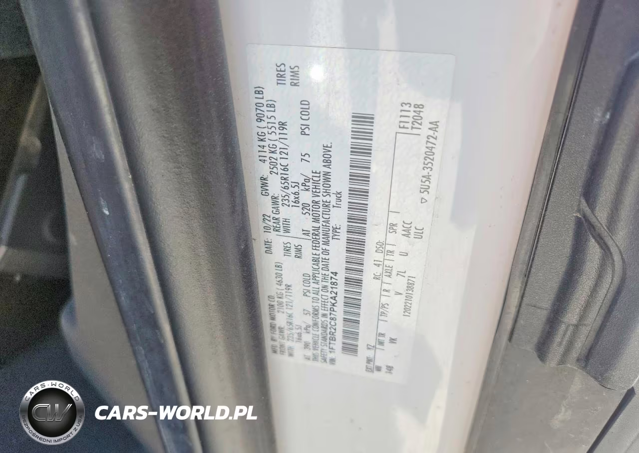 2023 Ford Transit T-250 VIN:1FTBR2C87PKA21874 - 14