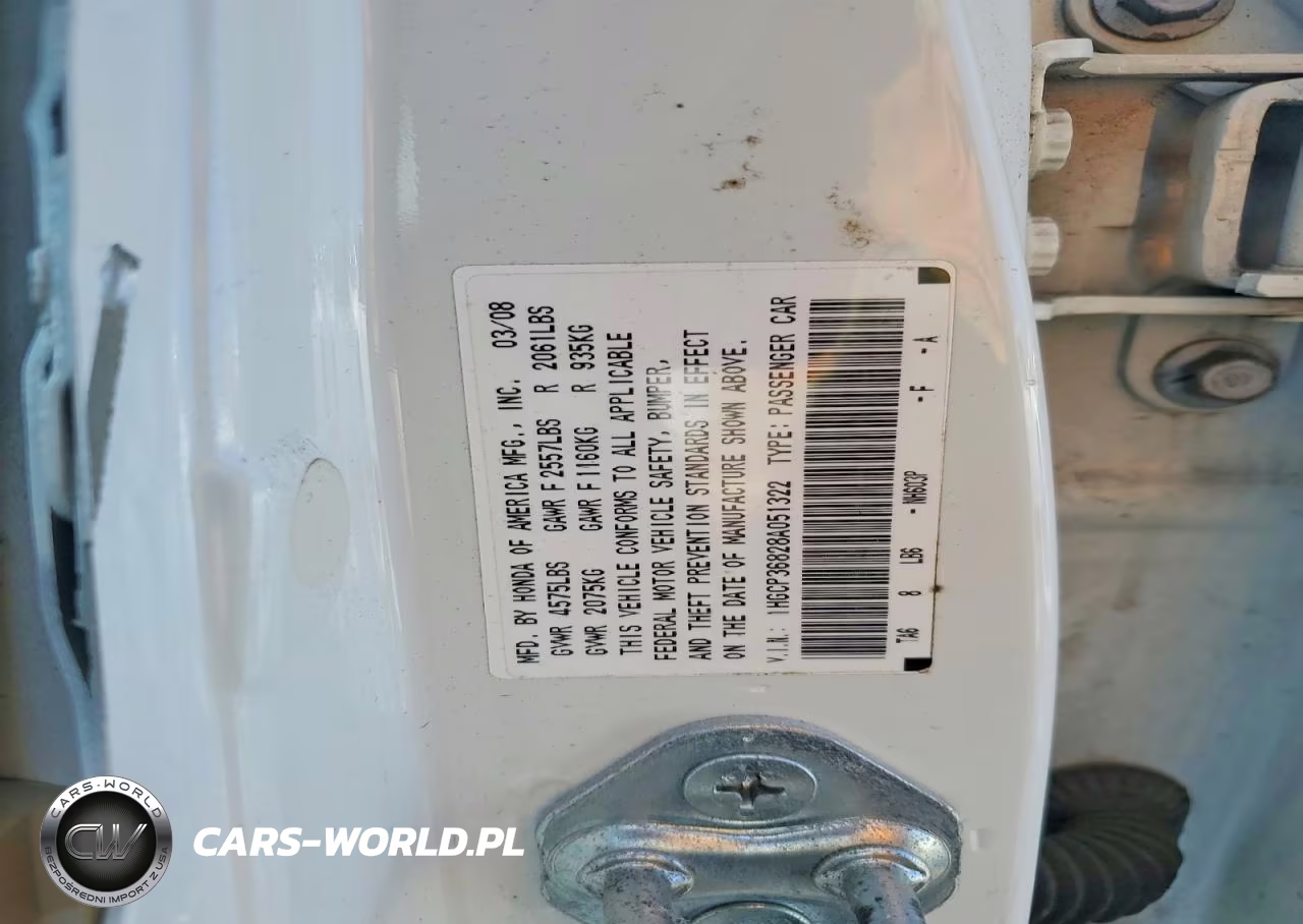 2006 Honda Accord VIN:1HGCP36828A051322 - 13