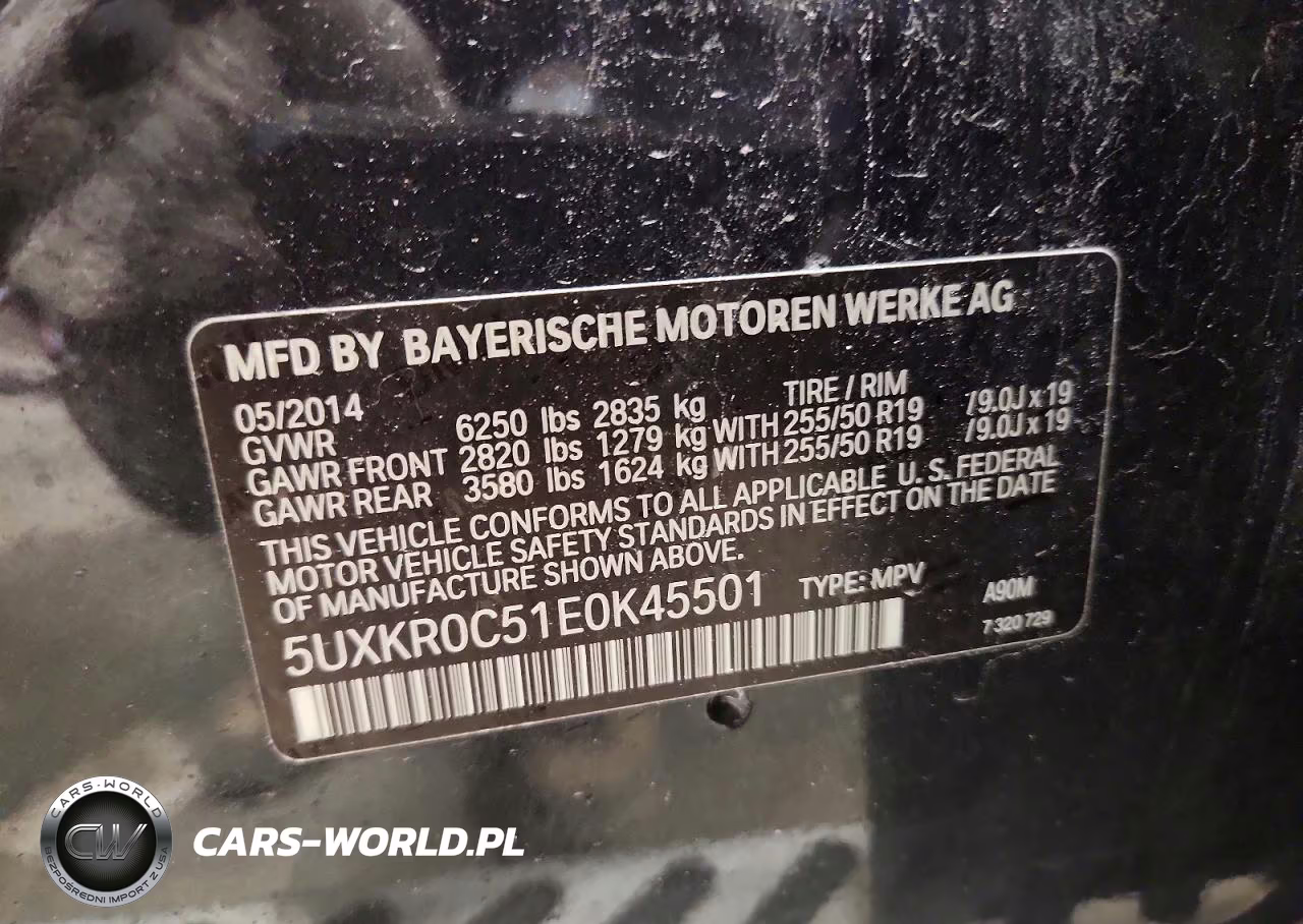 2014 BMW X5 xDrive35I VIN:5UXKR0C51E0K45501 - 13