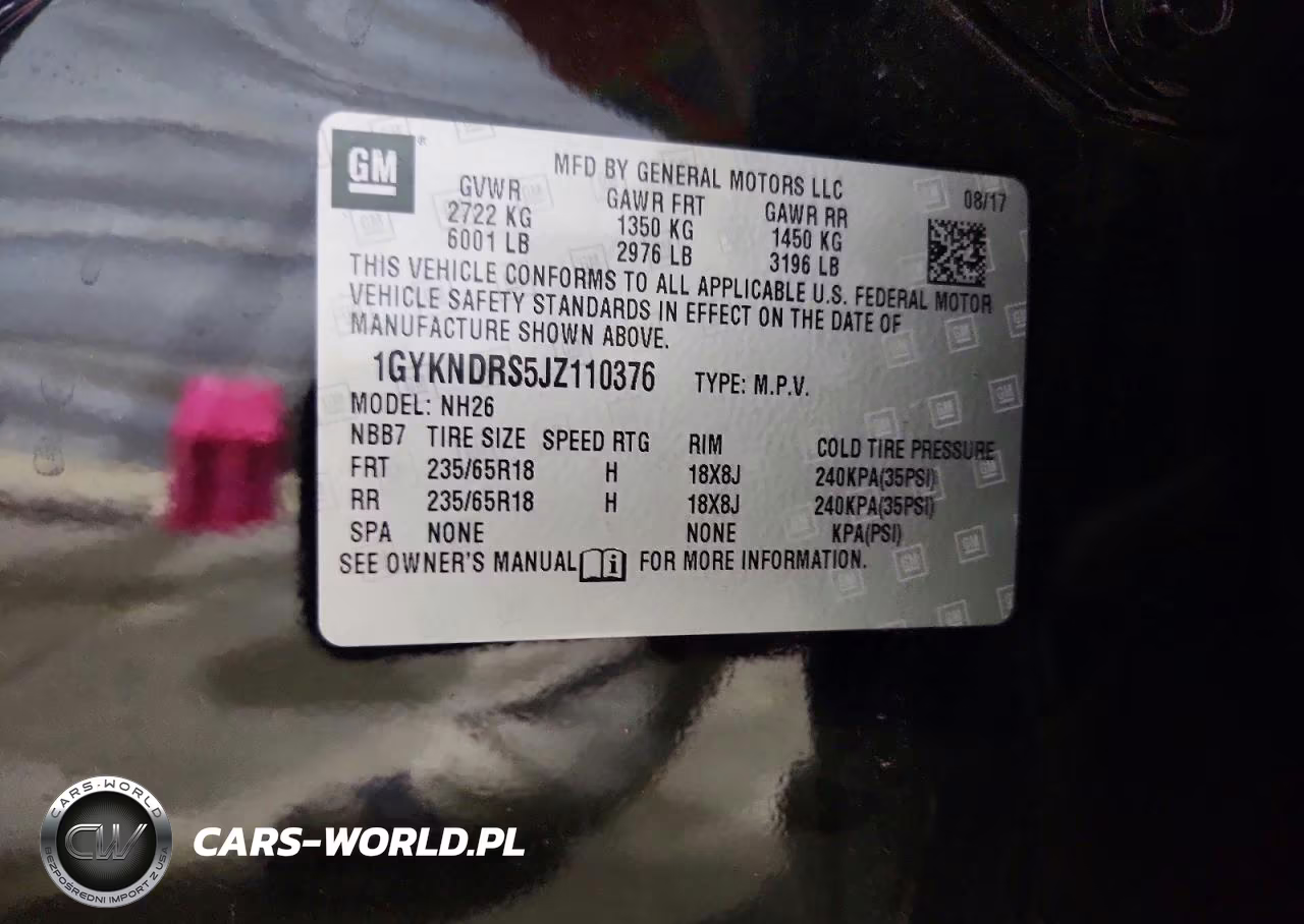 2018 Cadillac Xt5 Luxury VIN:1GYKNDRS5JZ110376 - 13