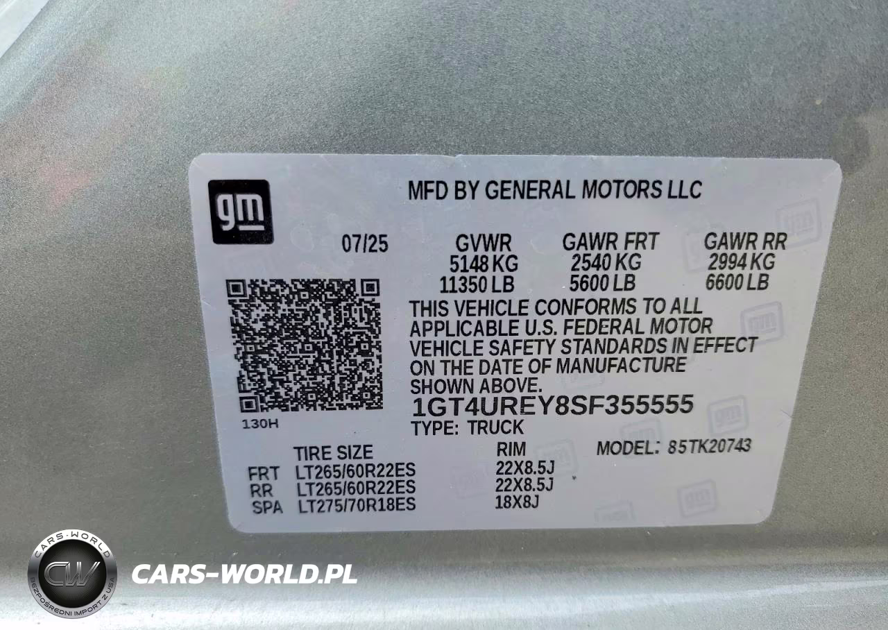 2025 GMC Sierra K2500 Denali VIN:1GT4UREY8SF355555 - 12
