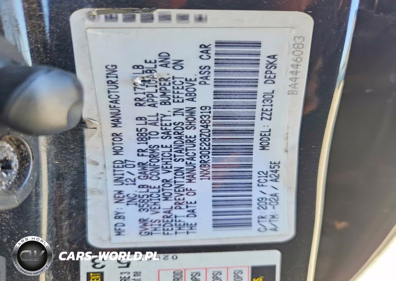 2008 Toyota Corolla S VIN:1NXBR30E28Z048319 - 12