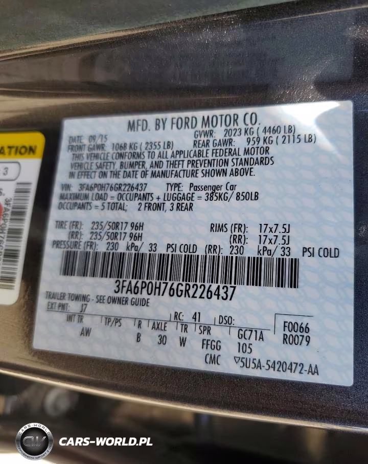 2016 Ford Fusion Se VIN:3FA6P0H76GR226437 - 12