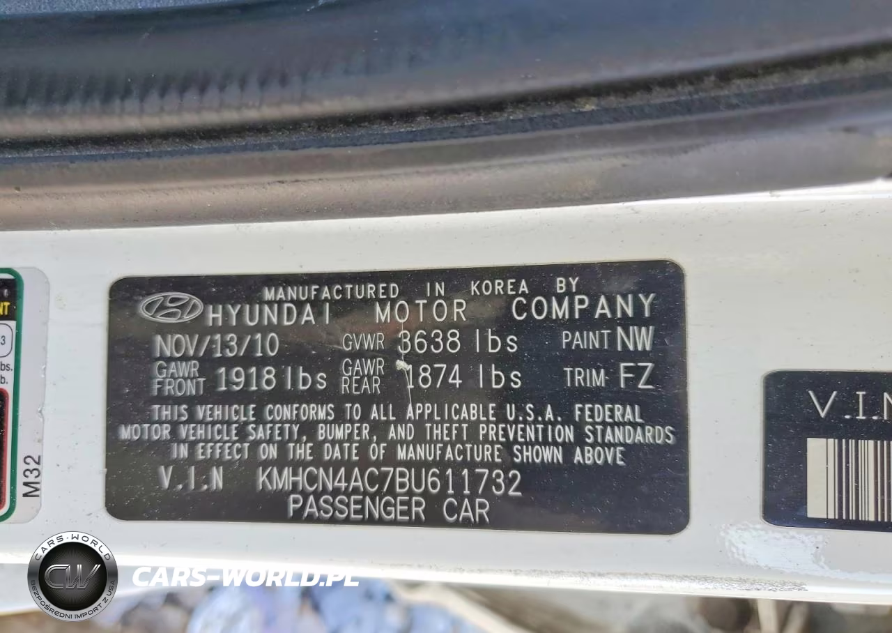 2011 Hyundai Accent Gls VIN:KMHCN4AC7BU611732 - 12