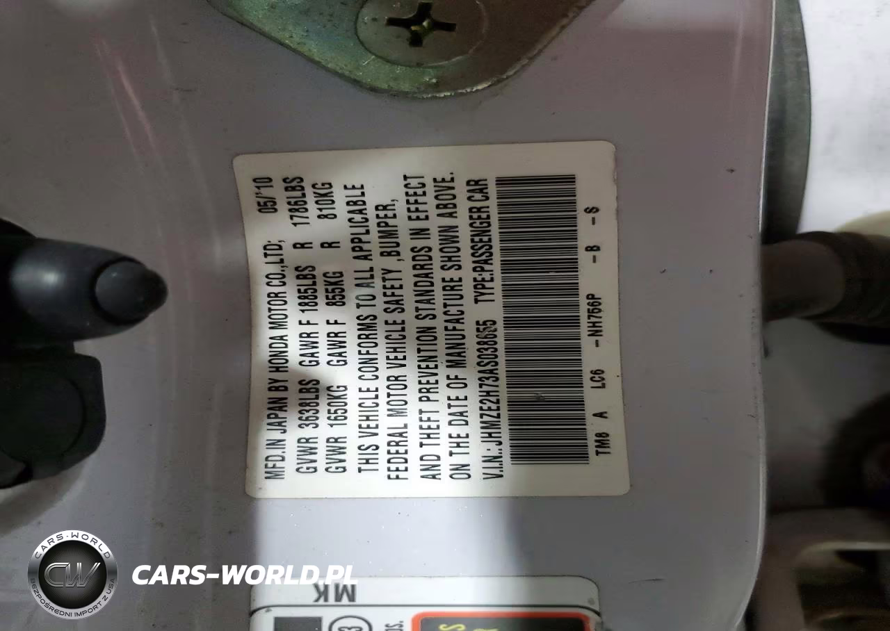 2010 Honda Insight Ex VIN:JHMZE2H73AS038655 - 12
