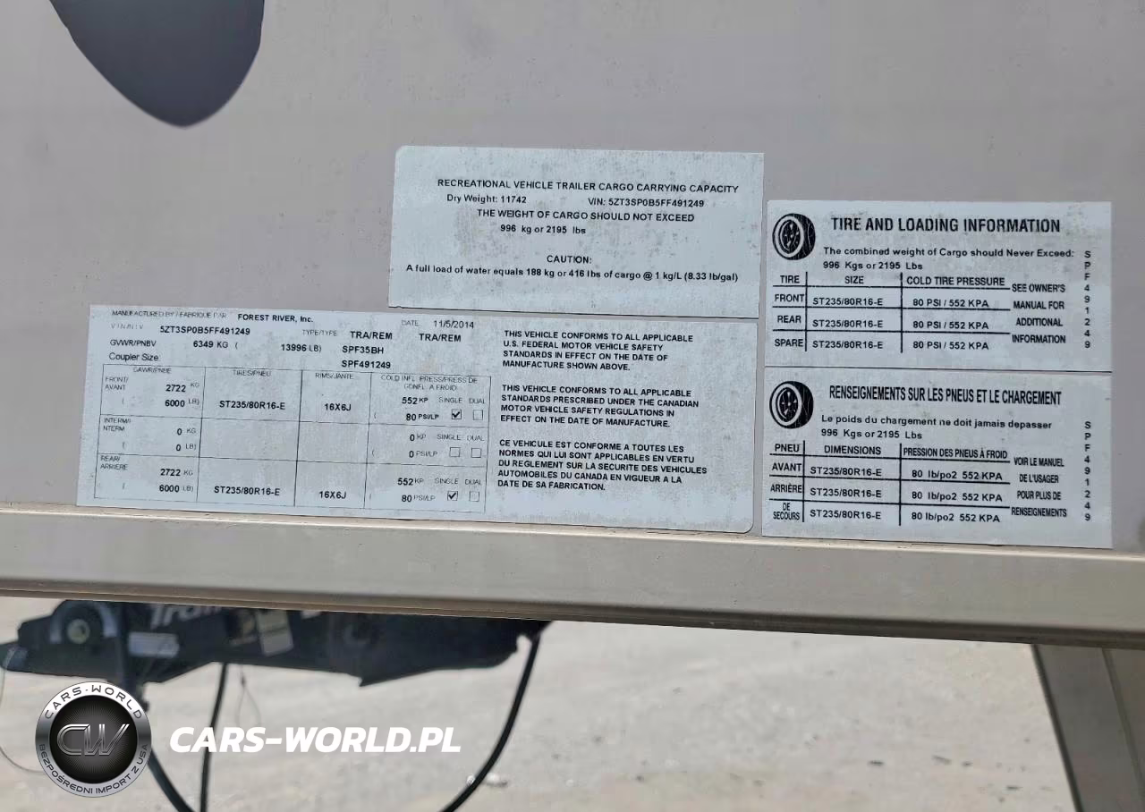 2015 Shashta Recreational Vehicle (Rv) VIN:5ZT3SP0B5FF491249 - 10