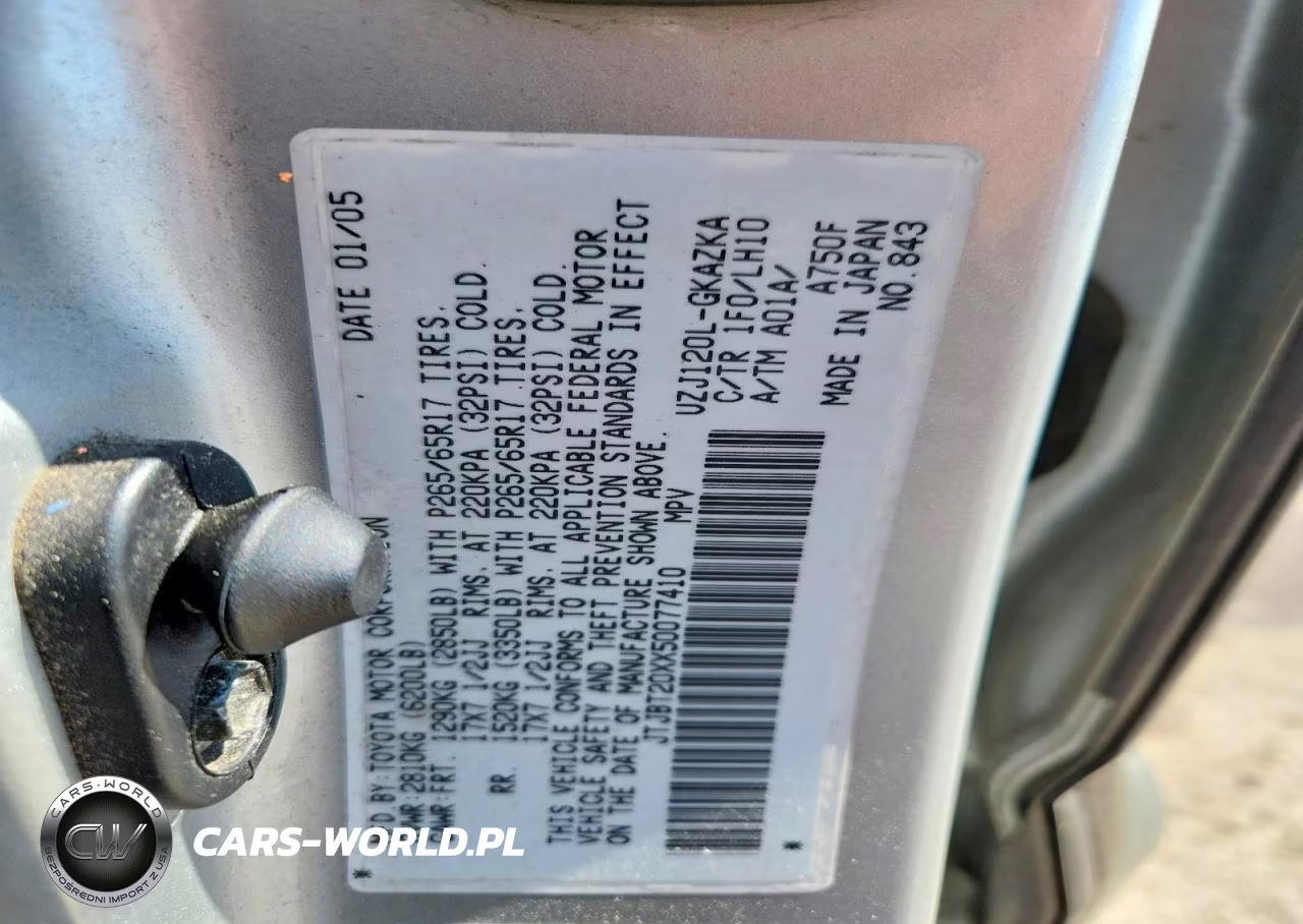 2005 Lexus Gx 470 VIN:JTJBT20XX50077410 - 14