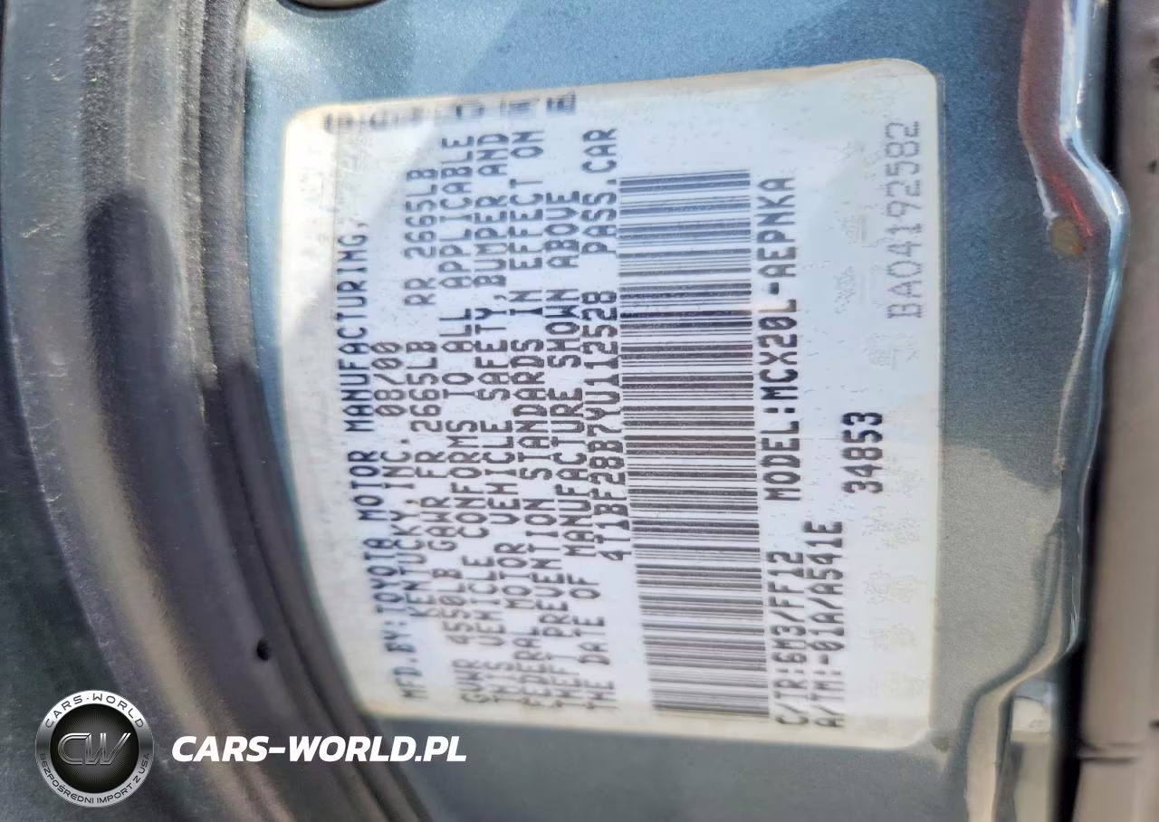 2000 Toyota Avalon Xl VIN:4T1BF28B7YU112528 - 12