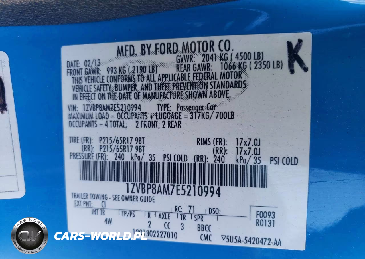 2014 Ford Mustang 2D VIN:1ZVBP8AM7E5210994 - 12