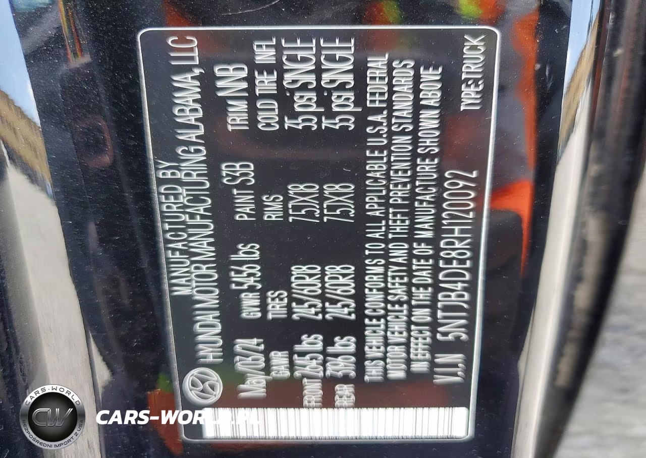 2024 Hyundai Santa Cruz Sel VIN:5NTJB4DE8RH120092 - 12