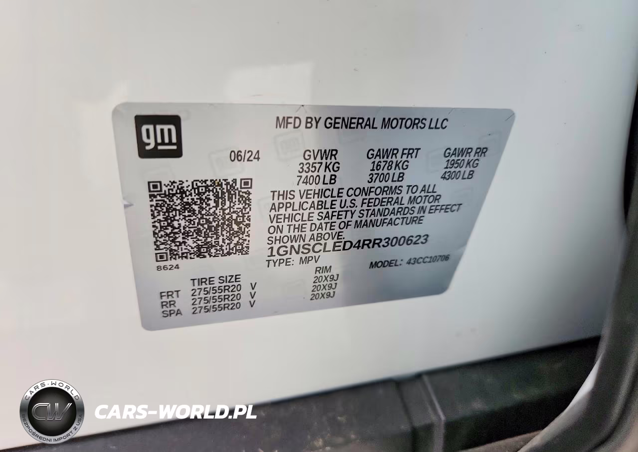 2024 Chevrolet Tahoe C1500 VIN:1GNSCLED4RR300623 - 13