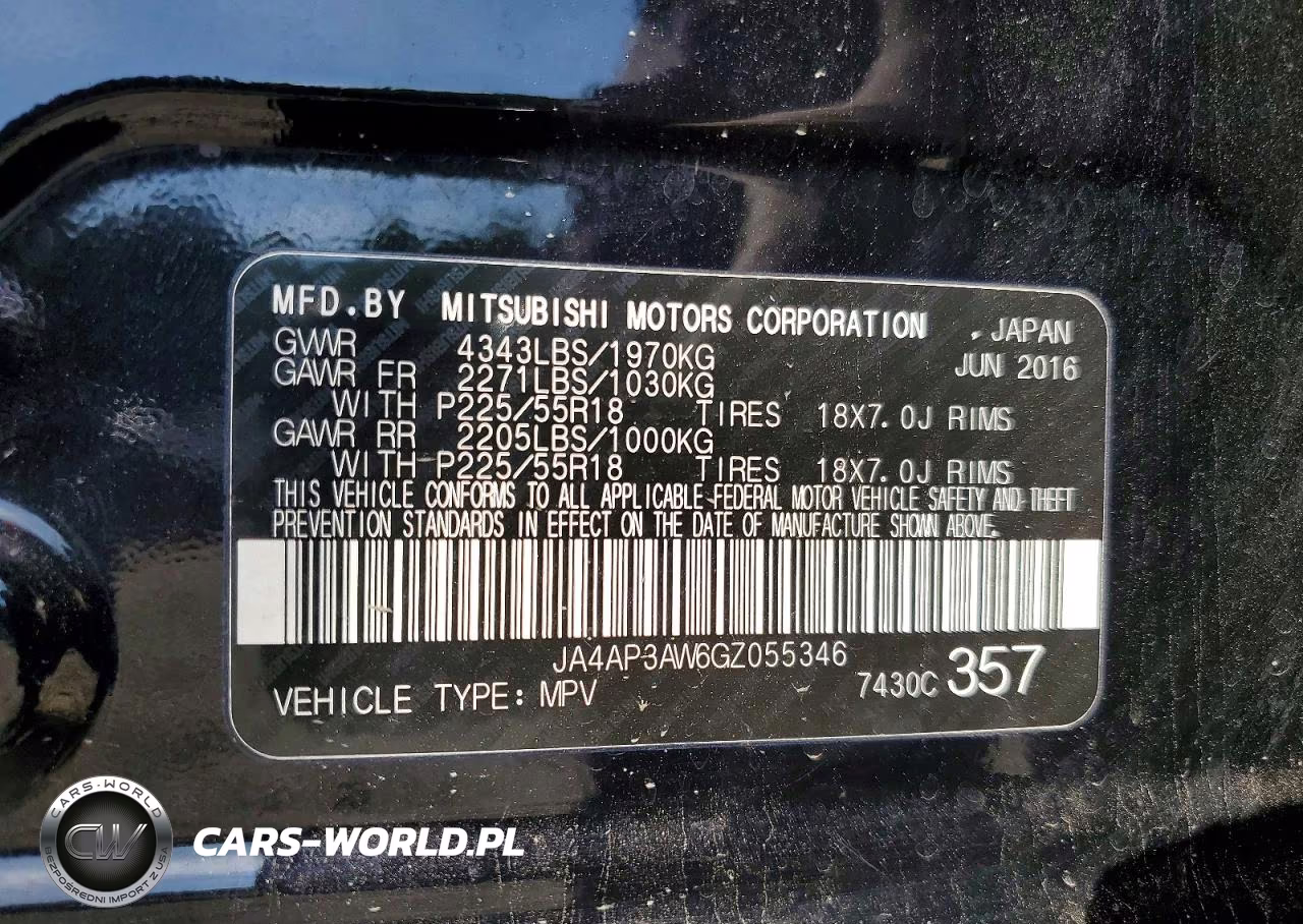 2016 Mitsubishi Outlander Sport Es VIN:JA4AP3AW6GZ055346 - 13
