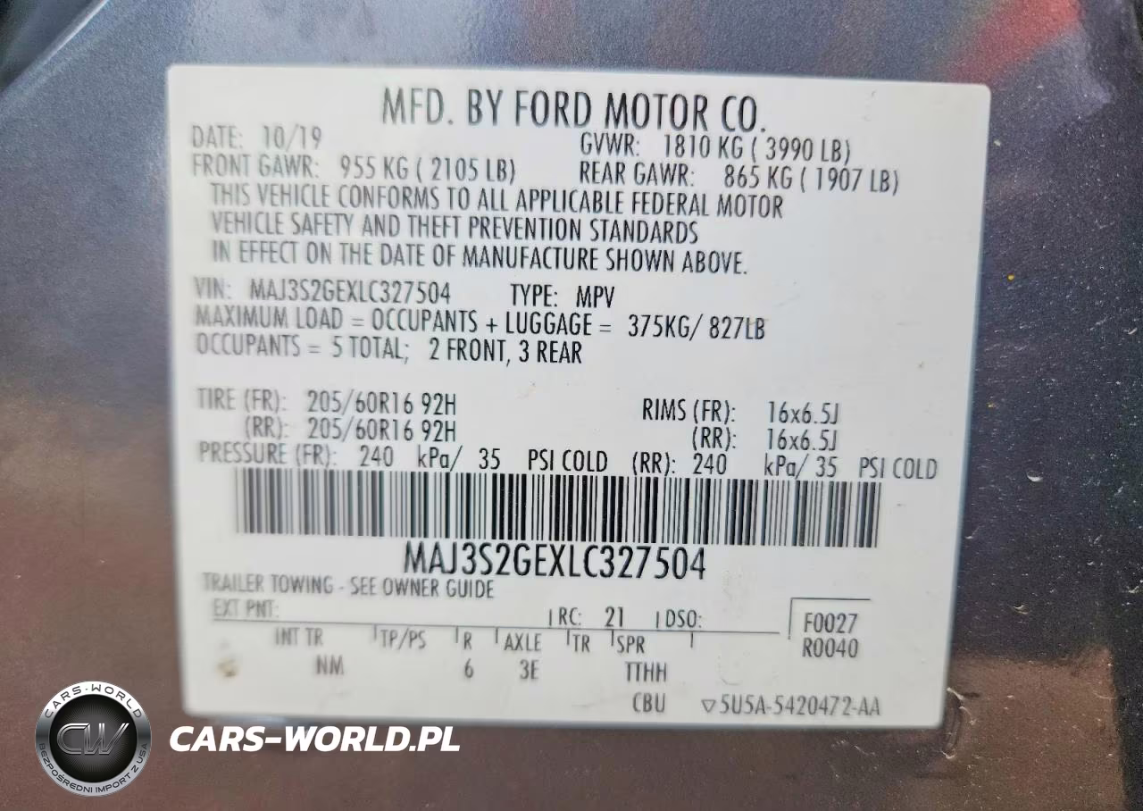2020 Ford Ecosport Se VIN:MAJ3S2GEXLC327504 - 14