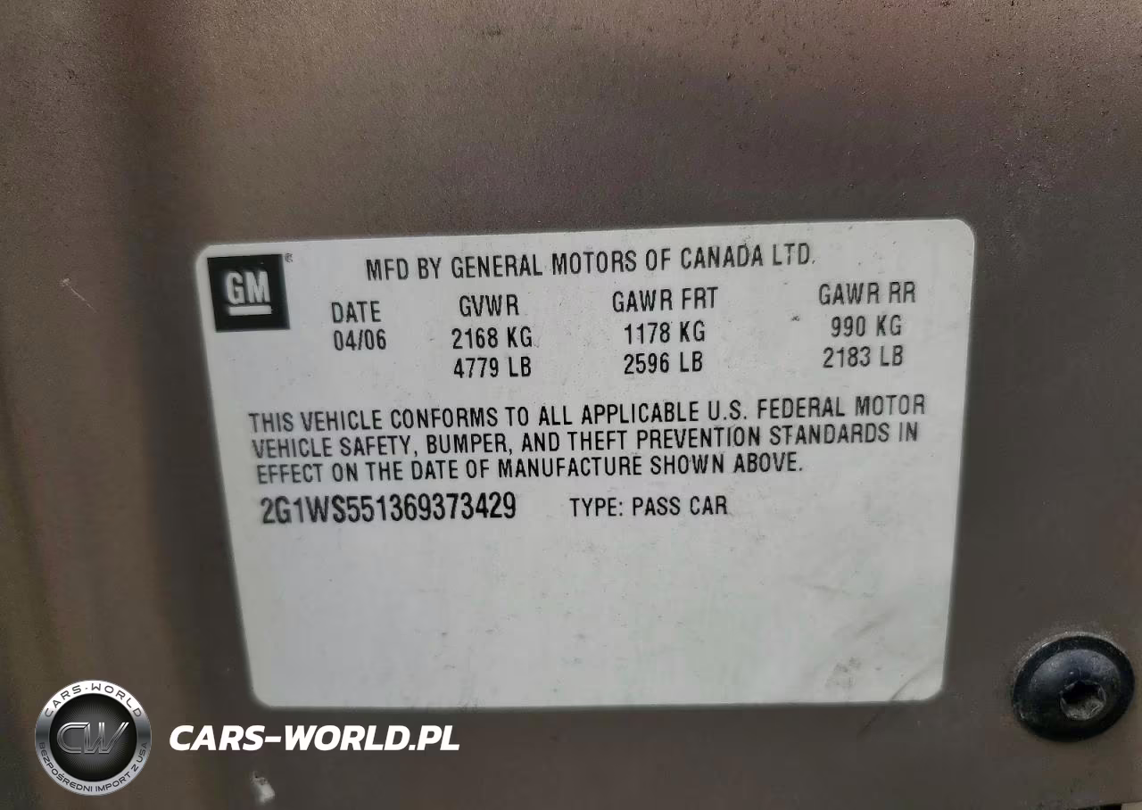 2006 Chevrolet Impala Police VIN:2G1WS551369373429 - 12