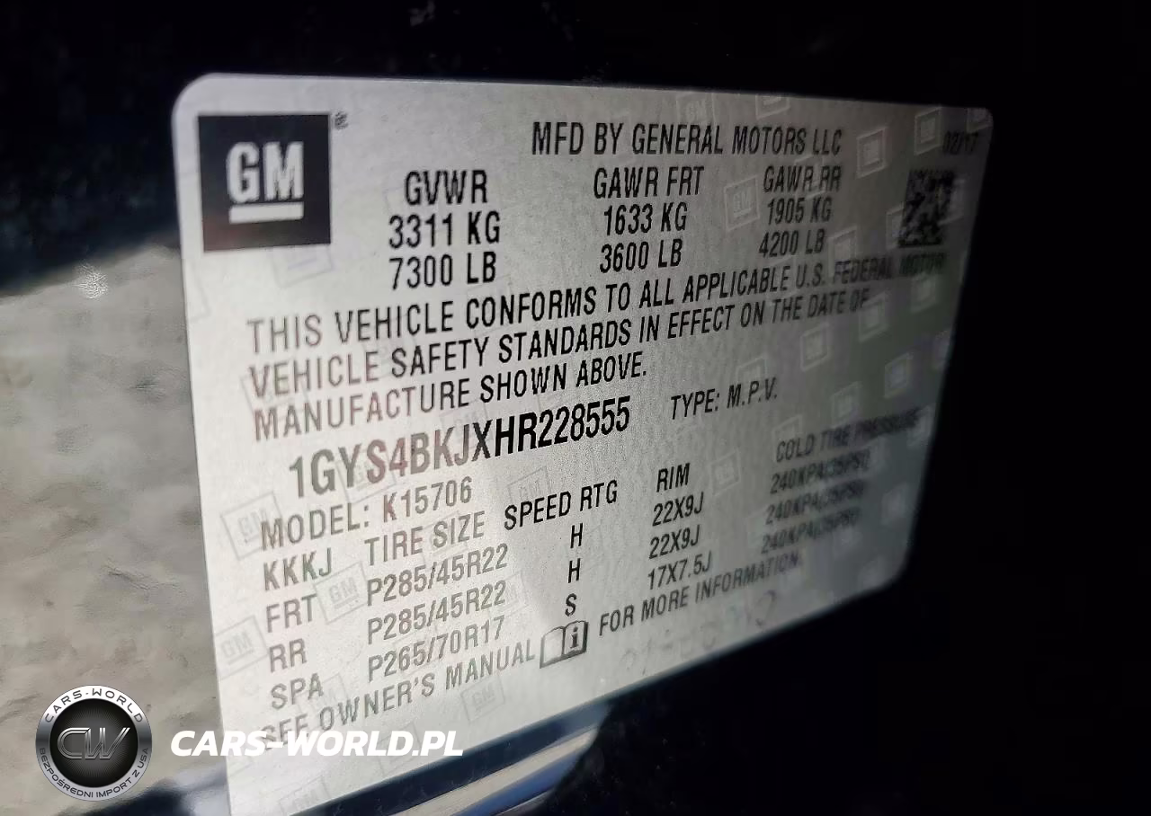 2017 Cadillac Escalade Luxury VIN:1GYS4BKJXHR228555 - 13