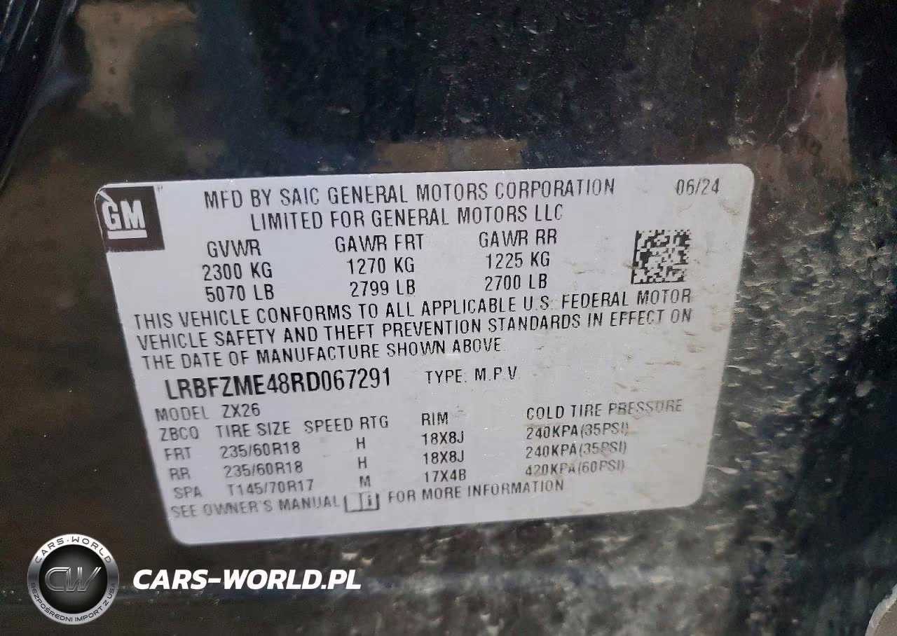 2024 Buick Envision Preferred VIN:LRBFZME48RD067291 - 14