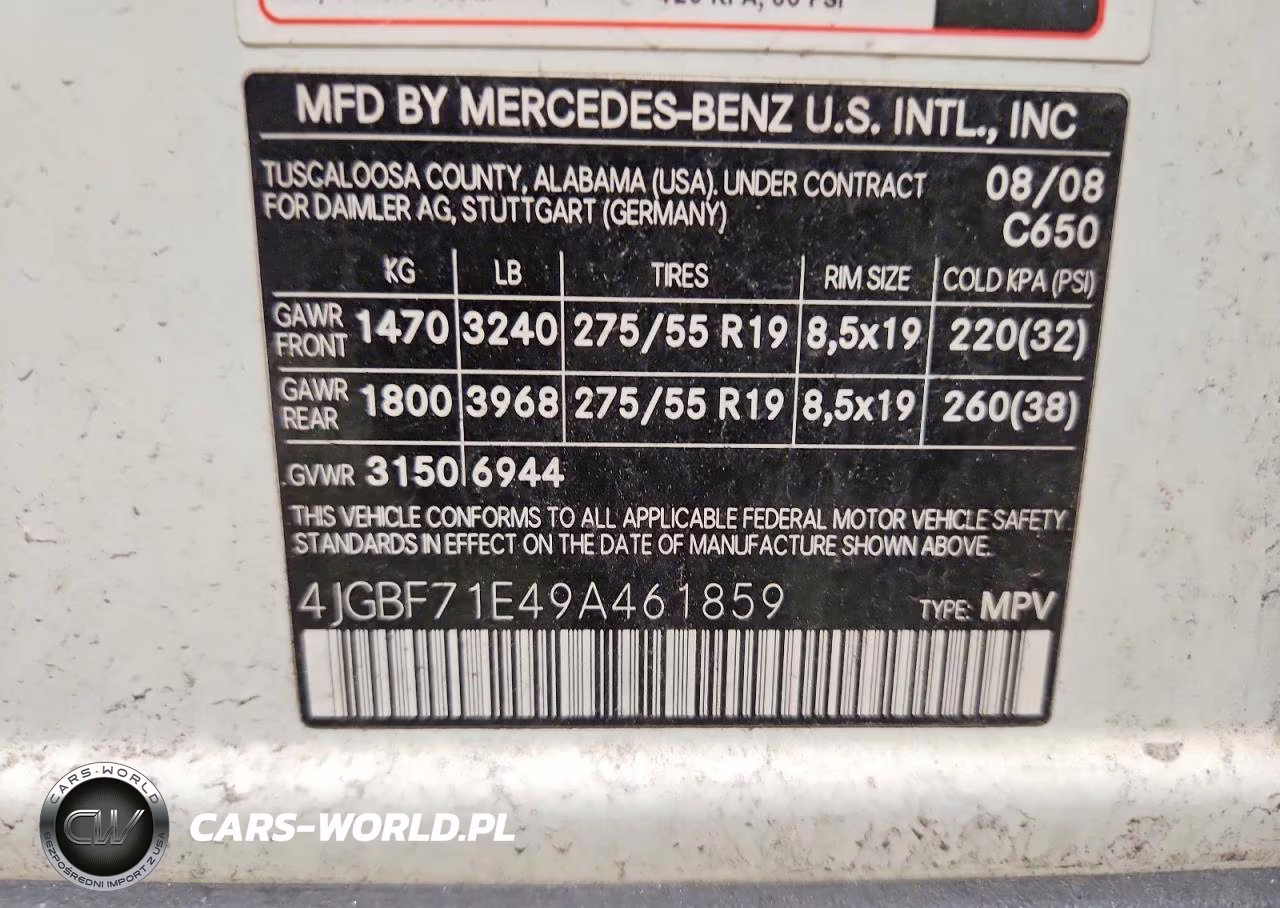 2009 Mercedes-Benz Gl 450 4Matic VIN:4JGBF71E49A461859 - 14