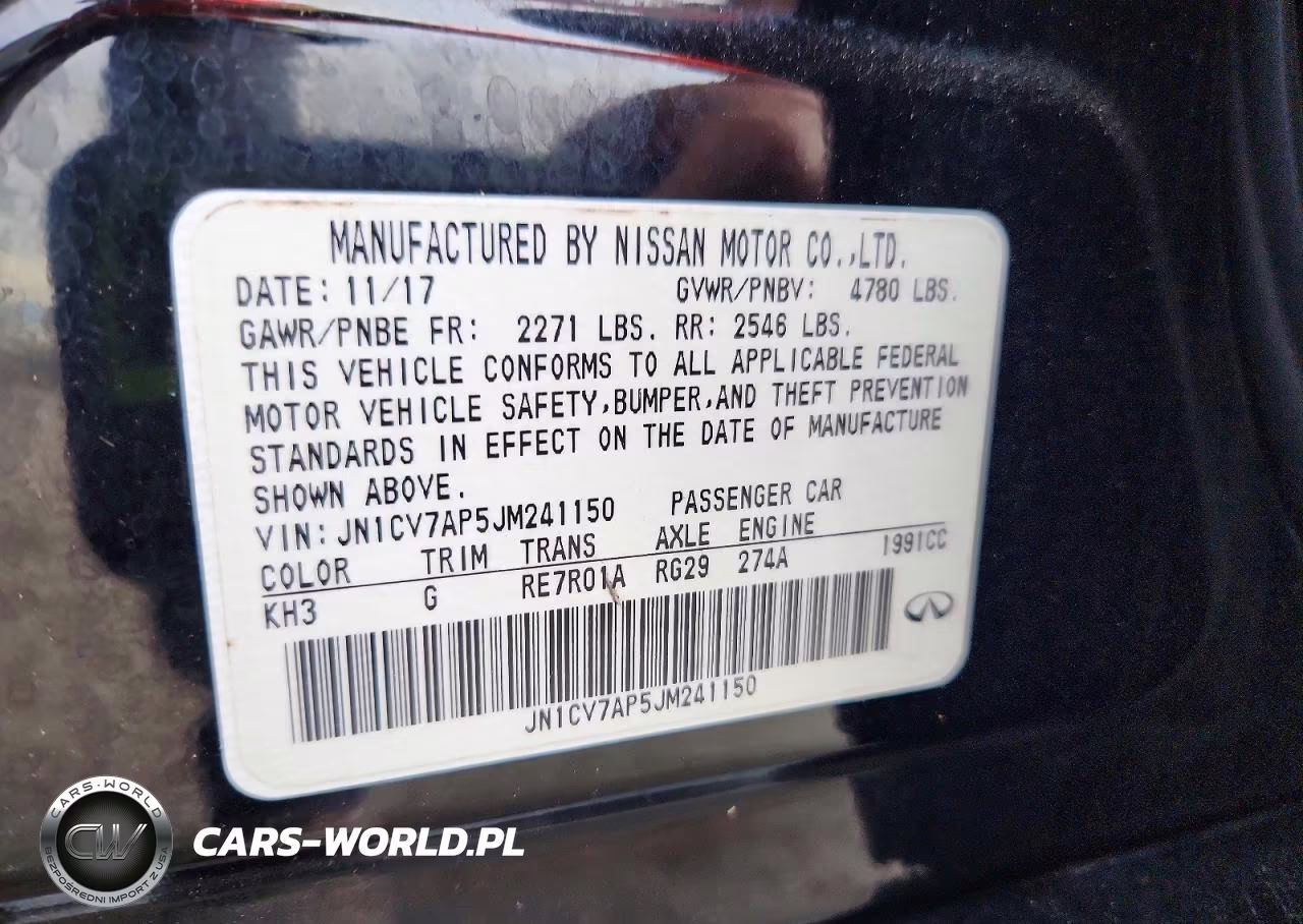 2018 Infiniti Q50 2.0T Pure VIN:JN1CV7AP5JM241150 - 12