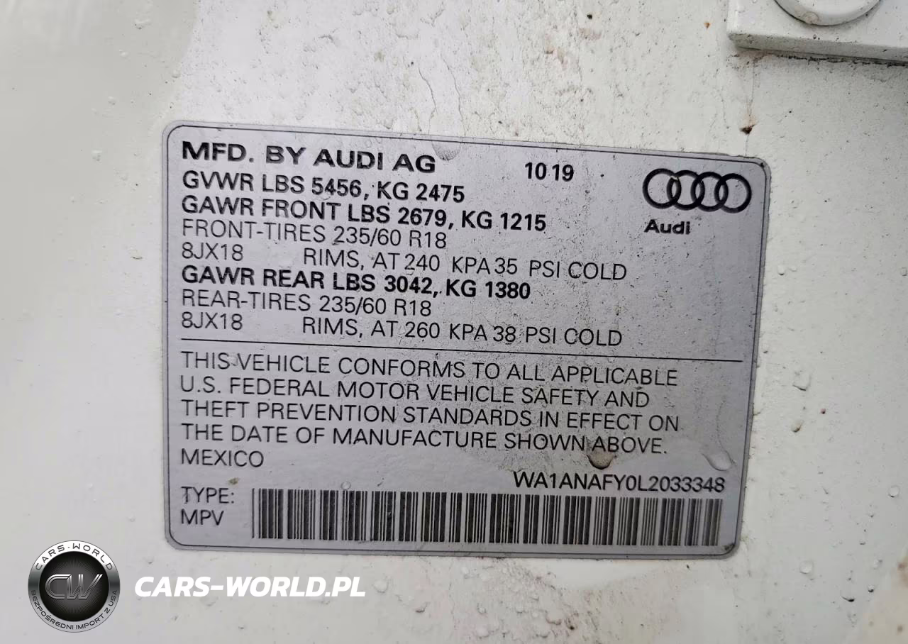 2020 Audi Q5 Premium VIN:WA1ANAFY0L2033348 - 13